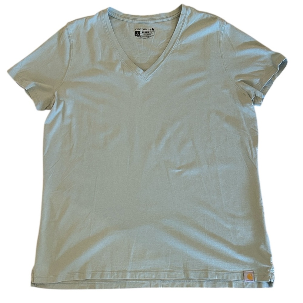 Carhartt Relaxed Fit Lightweight Short Sleeve Casual Shirt Dew Drop Size Large
